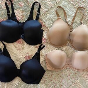 Soma Black and Tan Bra Collection
